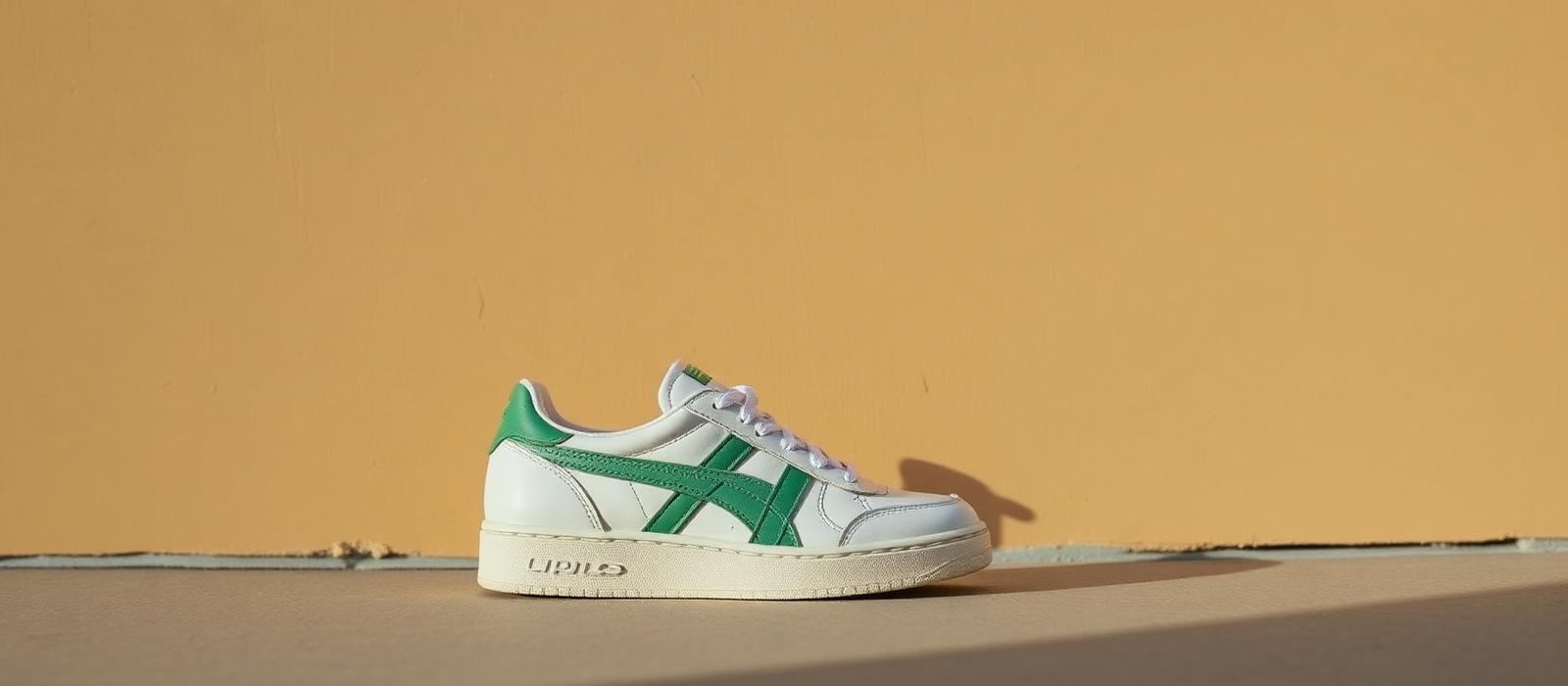 Retro terrace sneaker against a warm wall